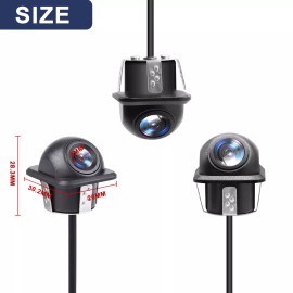 Autoabc 170° Car Rear View Backup Camera Reverse Parking Cam Waterproof HD Night Vision