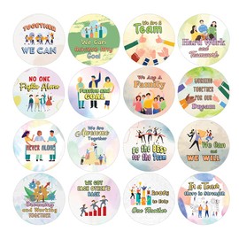 Creanoso Amazing Teamwork Stickers (20 Sets X 16 Designs) – Sticker Card for Kids – Awesome Stocking Stuffers Gifts for Boys & Girls – Classroom Home Rewards Enticements