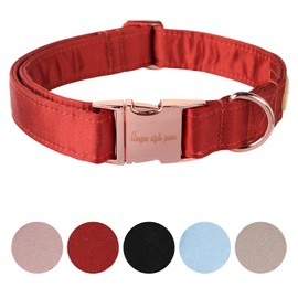Unique style paws Dog Collar, Wedding Silk Dog Collar, Soft Adjustable Pet Collar, Gift for Female or Male Small Dogs