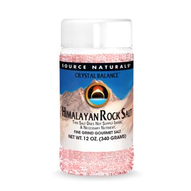 Source Naturals Himalayan Rock Salt by Crystal Balance Fine Grind, Mineral Rich Alkalinizing Gourmet Salt