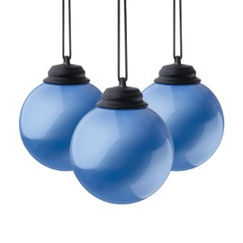 Xodus Innovations WP410-3 Battery Powered Summer Patio 5" Globe Light with Automatic On and Off, Pack of 3, Blue
