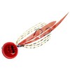 Major Craft Metal Jig, TM-45/#008 Red & Orange #008 Red