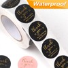 Thank You Round Stickers for Supporting My Small Business Adhesive