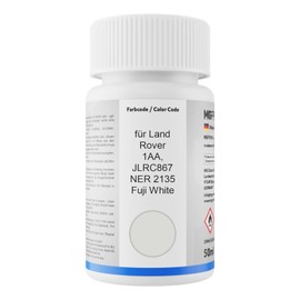 MG PRIME Autolack Lackstift Set für Land Rover 1AA / JLRC867 NER 2135 Fuji White Basislack Klarlack je 50ml