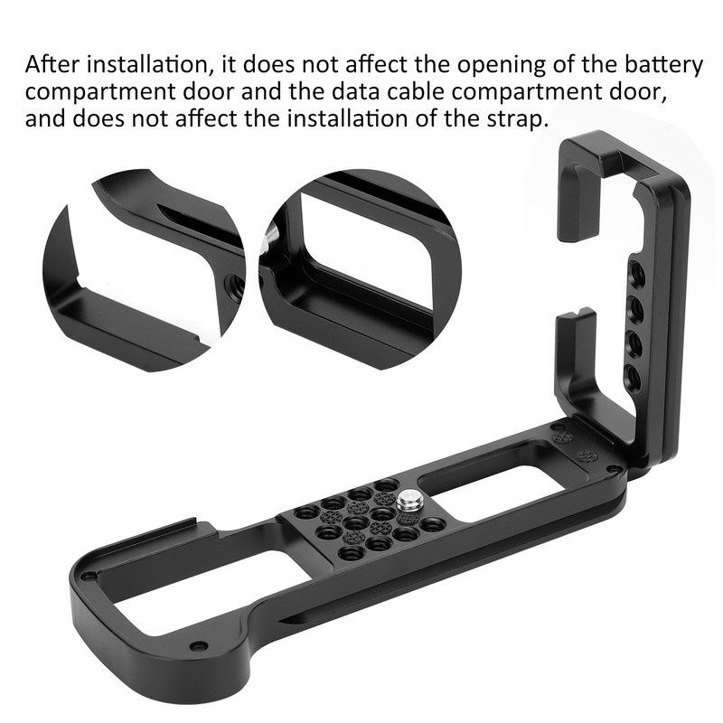 Aluminium Alloy L Quick Release Plate Vertical Shooting Handle Multihole
