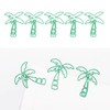 100pcs Paper Clips Portable Mini Electroplating Green Tree Pink Strawberry