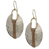 SPUNKYsoul Boho Oval or Round Ethnic Hammered Earring for Women