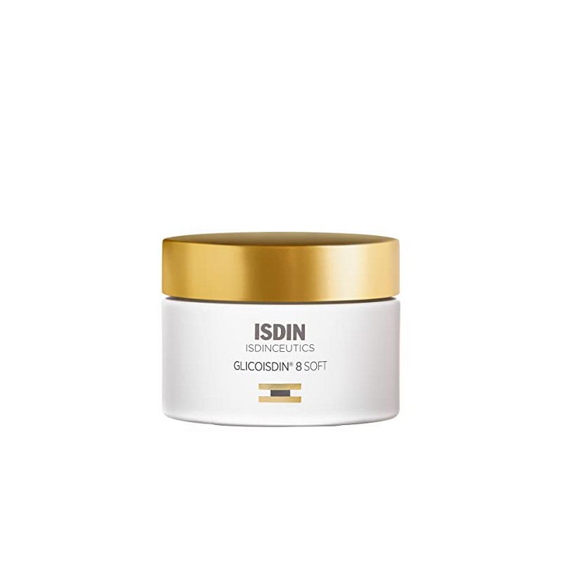 Isdinceutics Glicoisdin 8 Soft, Crema Facial Antiedad con Ácido Glicólico
