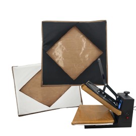 Sanshare Heat Press Covers 15x15/16x20/16x24 for Top and Bottom Platens 2 Piece Set Reusable Teflon Sheets Material (16x24")