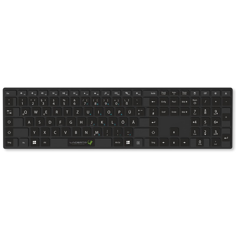 Lacerto® 14 x 14 mm German Sticker Set for PC