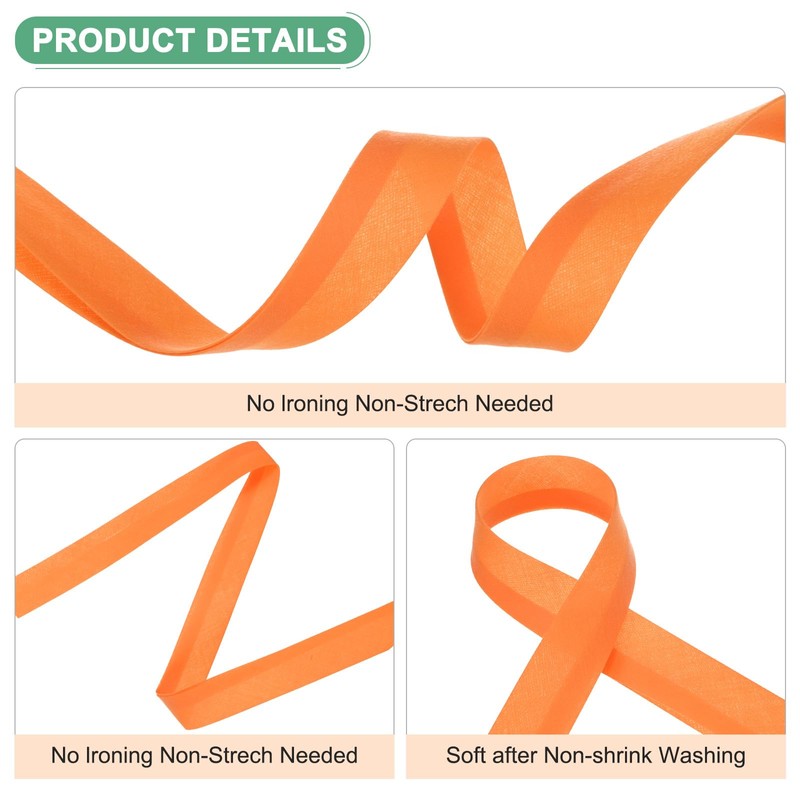 M METERXITY 1" 25 Yards Cotton Bias Binding Tape Bulk