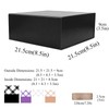 Tekhoho Tekhoho Schwarze Geschenkbox 21.5x21.5x9 cm, Premium Geschenkbox mit Magnetdeckel