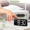 KeeKit 7 Inch Digital Alarm Clock with Bluetooth Sync Time,