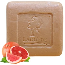 Jabón Natural de Toronja para Cuerpo | Refrescante y Exfoliante | Con Aceite de Toronja | Ideal para Piel Grasa y Piel de Naranja | 90 g | Laguede