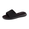 CUSHIONAIRE Women's Eva Memory Foam slide Sandal with +Comfort, Black