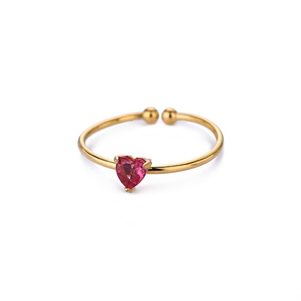 Lit Wall October Birthstone Rings for Women Dainty 14k Gold