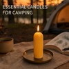 DEYBBY Pure Beeswax Emergency Pillar Candles 6 Pack