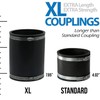 Fernco XL 1056-552 Extra Long 5” Flexible Pipe Coupling CI/Plastic/Steel