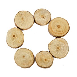 Tinksky Wood Slices Log Slices for DIY Crafts Wedding Centerpieces,100pcs