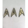 3pc Set Star Trek Science Medical Engineering Insignia Uniform Iron-On
