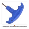 TA-VIGOR 1 x H2,5 T-Griff-Sechskantschlüssel, 2,5 mm S2-Stahl-T-Key-Inbusschlüssel für Fahrräder,