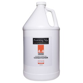 Sunny Isle 4AND4 Conditioner 1 Gallon | Professional Grade Formula | Paraben & Sulfate Free | 4 Distinct Humectants & 4 Essential Vitamins | For Dry Brittle Hair