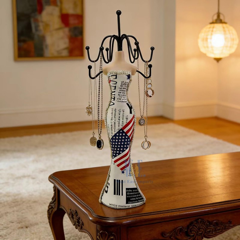 Jewelry Mannequin Stand Dress Mannequin Necklace Bracelet Display Holder Organizer