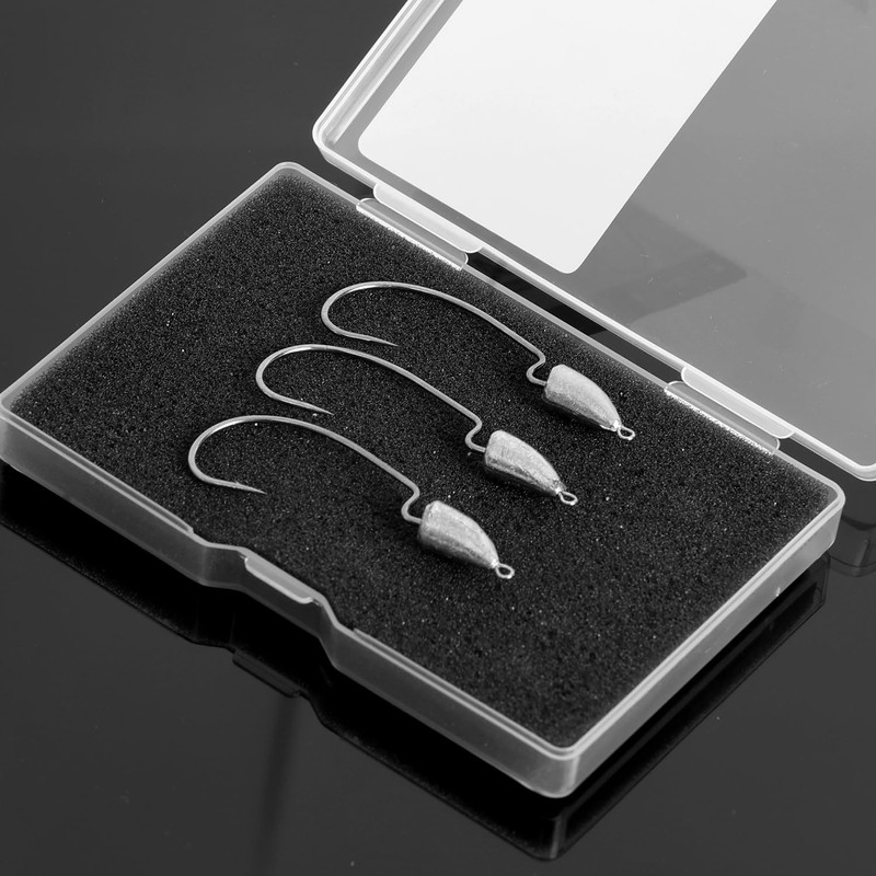 Weedless Darter Swimbait Jig Heads, Bullet Style Weighted EWG Offset