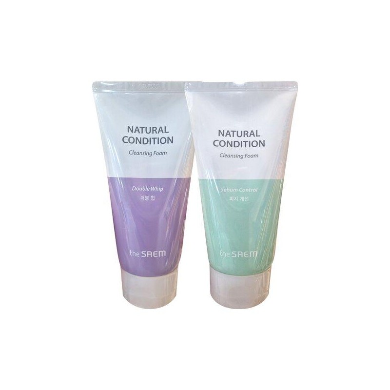The Saem [더샘] 내추럴 컨디션 클렌징 폼 150ml 2개 묶음