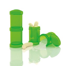 Twistshake 78026 Milchpulverbehälter, 2x 100 ml/3 oz, grün