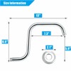 Voolan 13 Inch Shower Head Extension Arm with Flange, S