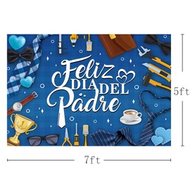 MEHOFOND - Fondo de fotografía de feliz día del padre mexicano, feliz día del padre, feliz cumpleaños, papá, mejor papá, decoración de fiesta de cumpleaños, pancarta de fotos de 7.5 x 5 pies