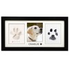 MYPAWLETS Paw Print Frame Kit,Dog/Cat Paw Print Kit,Soft Pawprint Clay&Clean