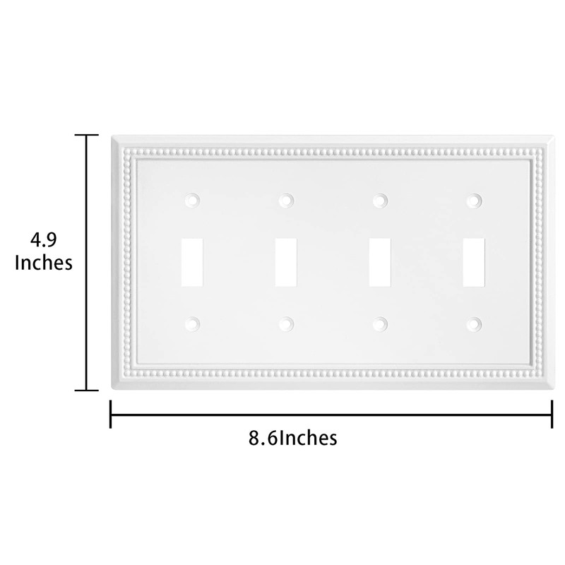 Henne Bery Sunken Pearls Heavy Duty Decorative Wall Plate Switch