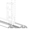 Prime-Line N 7047 Left and Right, Closet Door Bottom Guide,
