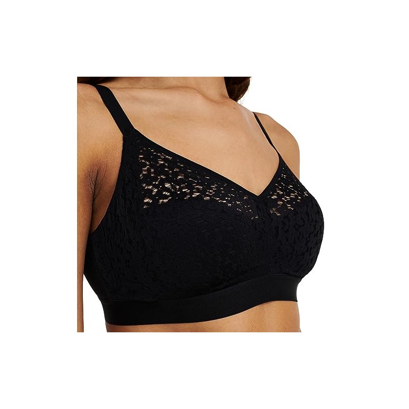 Chantelle Women's Norah Full-Coverage Front Closure Bra, Black, 36H