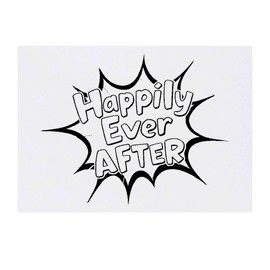 Azeeda 'Glücklich bis ans Lebensende' Temporäres Tattoo - Hautfreundlicher & Ungiftiger Abziehbild · Wasserfest (TO00080493)