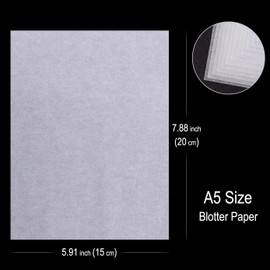 CenterZ 60 Sheets Blotting Paper for Flower Press, 6 x 8 inch A5 Flower Press Blotter Paper, Highly Absorbent Reusable Herbarium Press Refill Lining Paper Sheet for Papermaking, Dry Flowers Craft