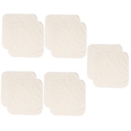 Healvian 10pcs Face Absorbent Washcloths for Gentle Skin Care Reusable Square Hand Towels for Travel and Daily Use