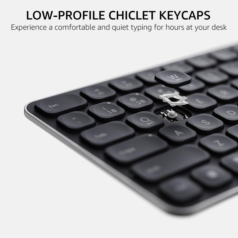 Rapoo 9560M Wireless Keyboard and Mouse Combo, Blade-Series E9550L 110-Key