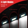 2-pack Magnetic Work Light, Rechargeable LED Flashlight, Portable Lights, 40w