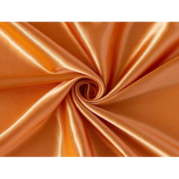 Bright Orange Viscose Modal Satin Weave Fabric ~ 44" Wide.(84)