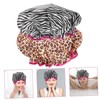 Mikinona Shower Cap Women Decorative Reusable Bath Hat for Long