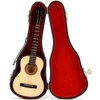 Miniature Wooden Classical Guitar Model with Stand Musical Instrument Ornaments