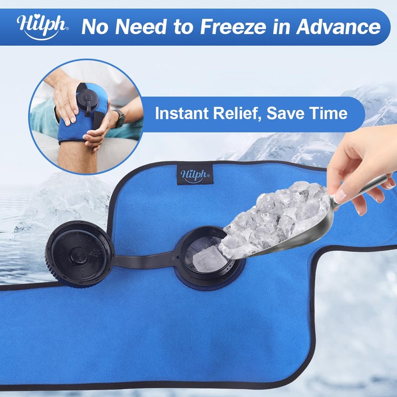 Hilph Ice Pack for Knee Injuries, Reusable Knee Ice Bag