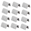 12Pcs Car Wind Rain Deflector Channel Stainless Steel Fixing Retaining