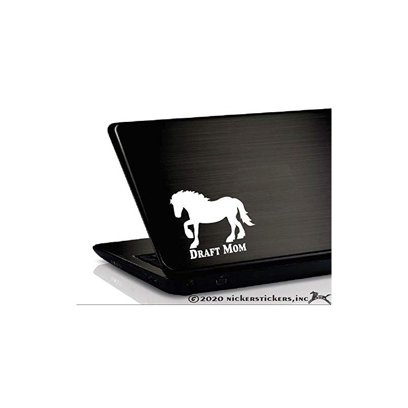 Draft Horse Mom Trailer Vinyl Window Decal Sticker