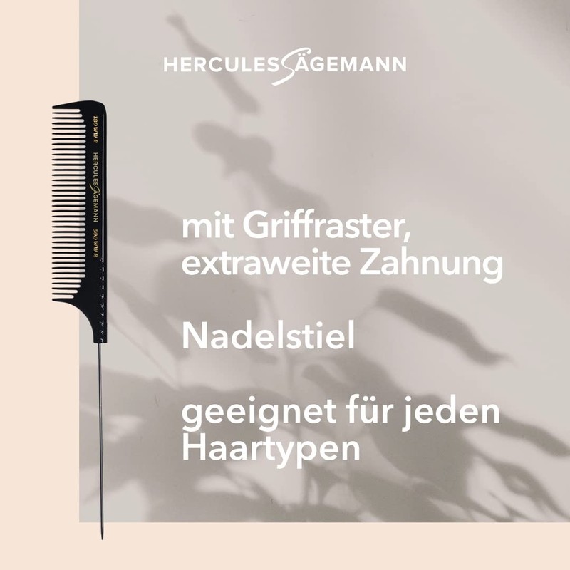 HERCULES SÄGEMANN - 180WWR-500WWR Handle Comb with Needle Handle |