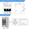 Surface-Mounted Distribution Box DIN Rail 1 Row 3 Modules 72
