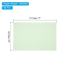 PATIKIL 65 Sheets Vellum Paper 5x7, Vellum Paper Printable Translucent Paper 100GSM for Invitations Printing, Green